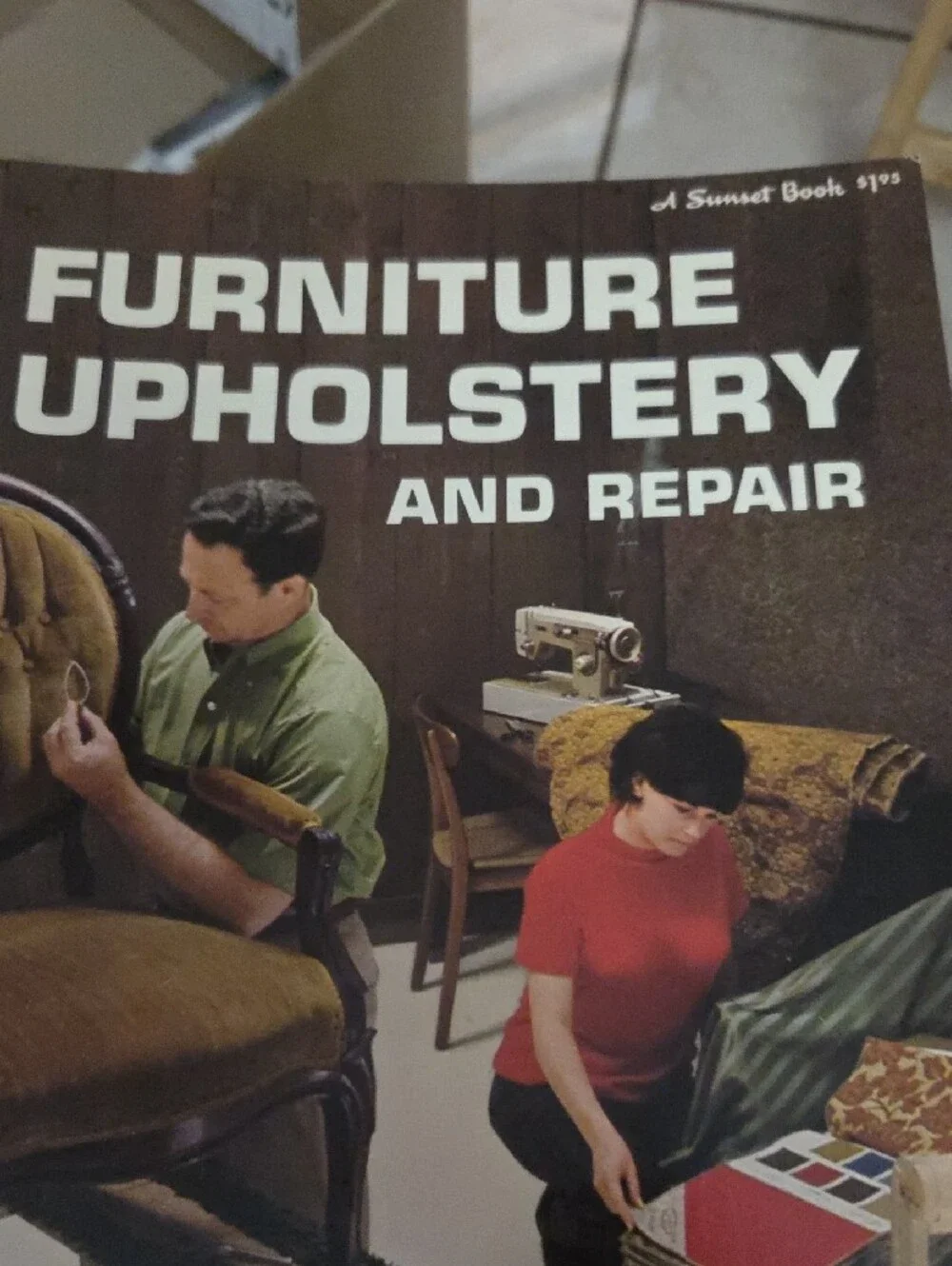 Furniture Upholstery and Repair Notebook - Red Cover 1970